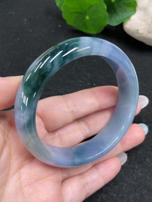 F33872933 Jadeite Round Bracelet Size 56.8 Total Weight Approx. 64.5g (with crack)