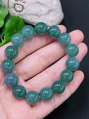F33866307 Jadeite Bracelet Bead Size Approx. 11.8mm Total Weight Approx. 43.48g