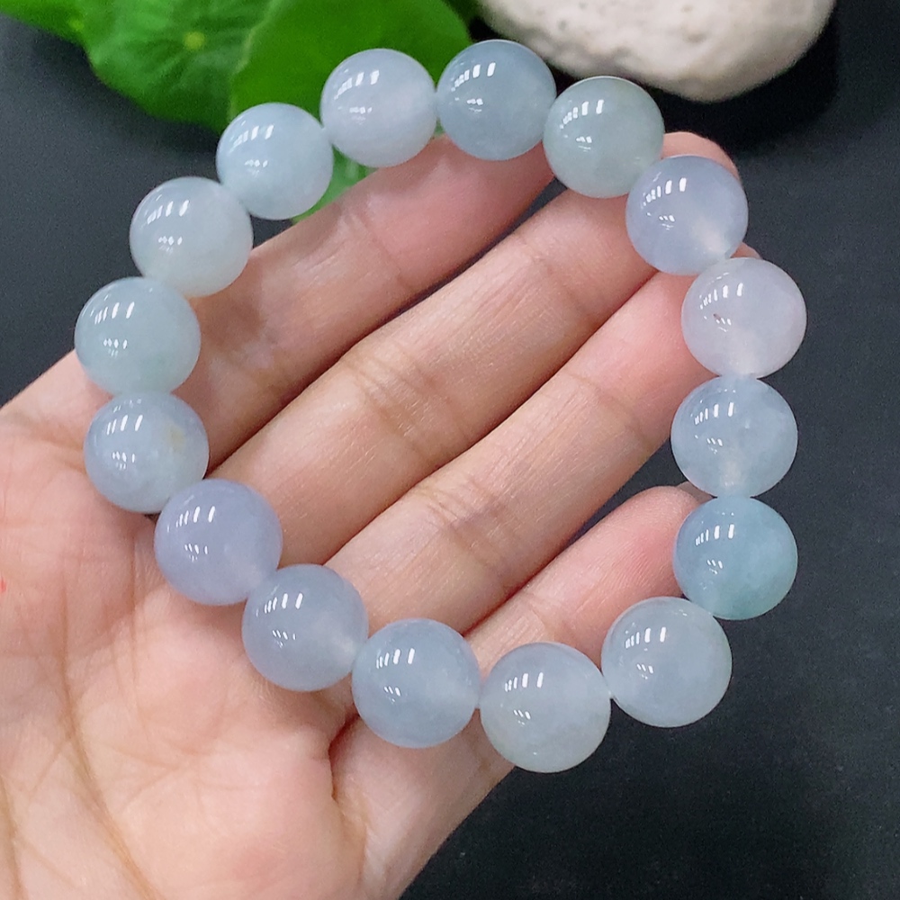 F29350169 Jadeite Bead Bracelet Approx.12mm Total Weight Approx.45.38g