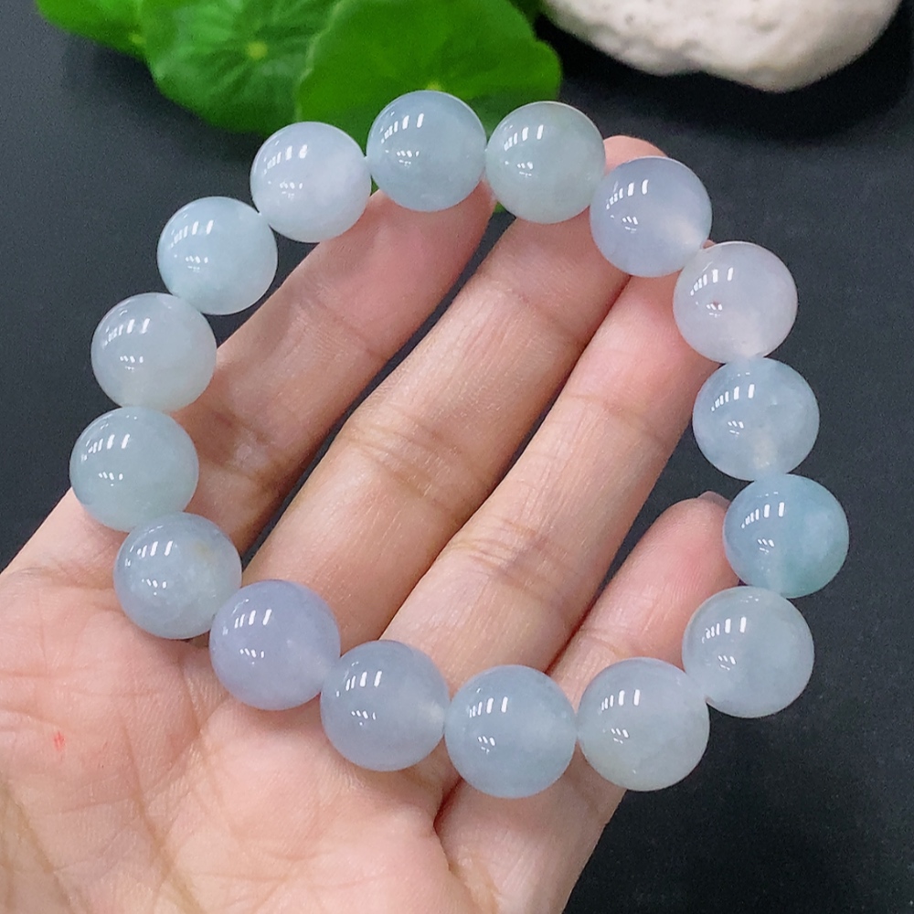 F29350169 Jadeite Bead Bracelet Approx.12mm Total Weight Approx.45.38g