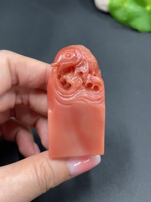 H21416121 Shoushan Stone Fish Seal Total Weight Approx. 58.5g