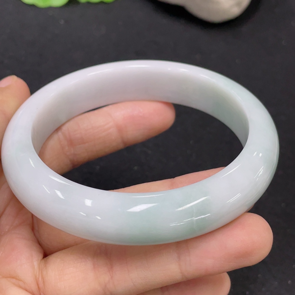 F31612827 Jadeite Round Bangle Size 57 Total Weight Approx. 59.35g