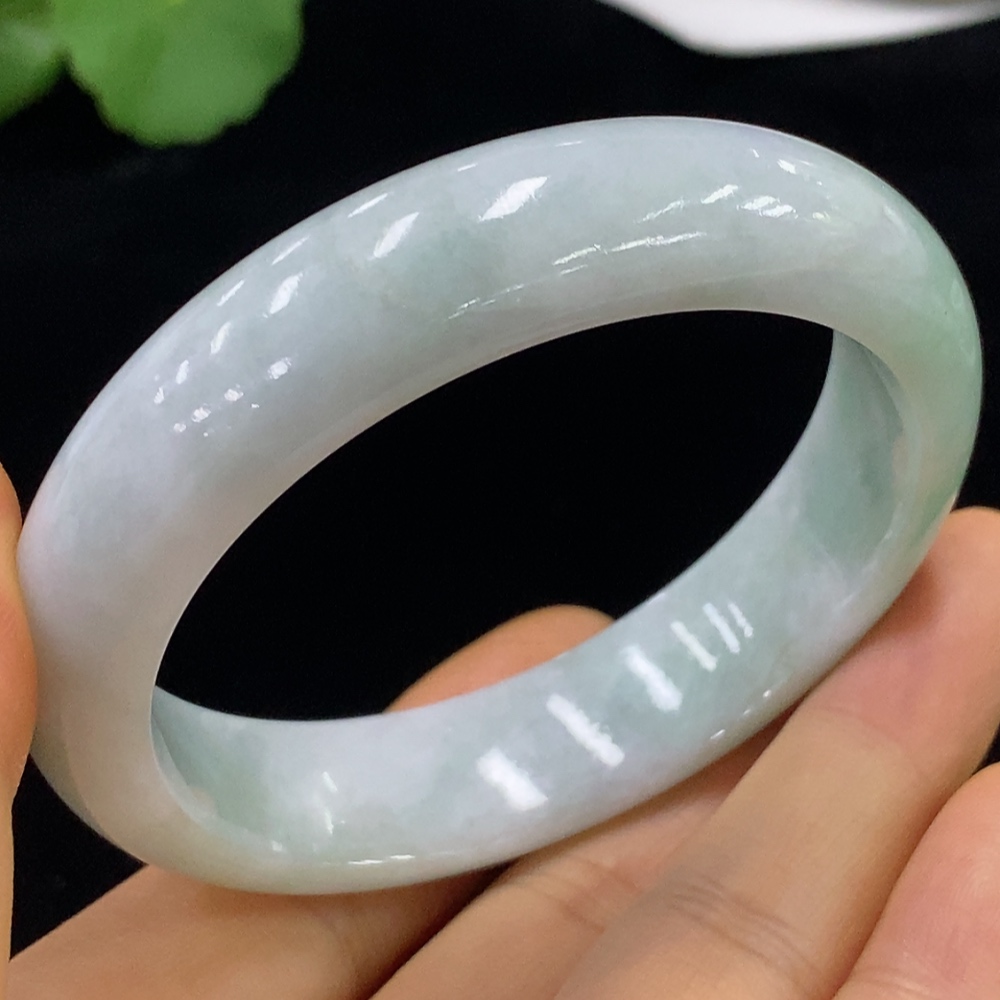 F34025427 Jadeite Round Bracelet Total Weight Approx. 60.76g Size 55.5