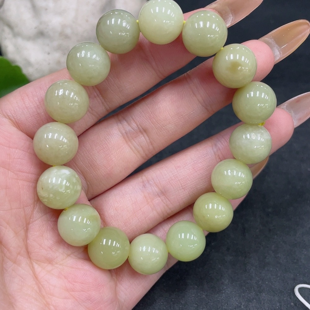 H32776861 Hetian Jade Bracelet, Approx. 11.5mm, Total Weight Approx. 41.1g