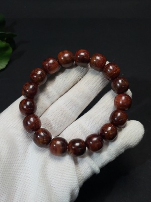 W41840898 黄花梨手串 货品总重约14.9g 卡12.2mm左右