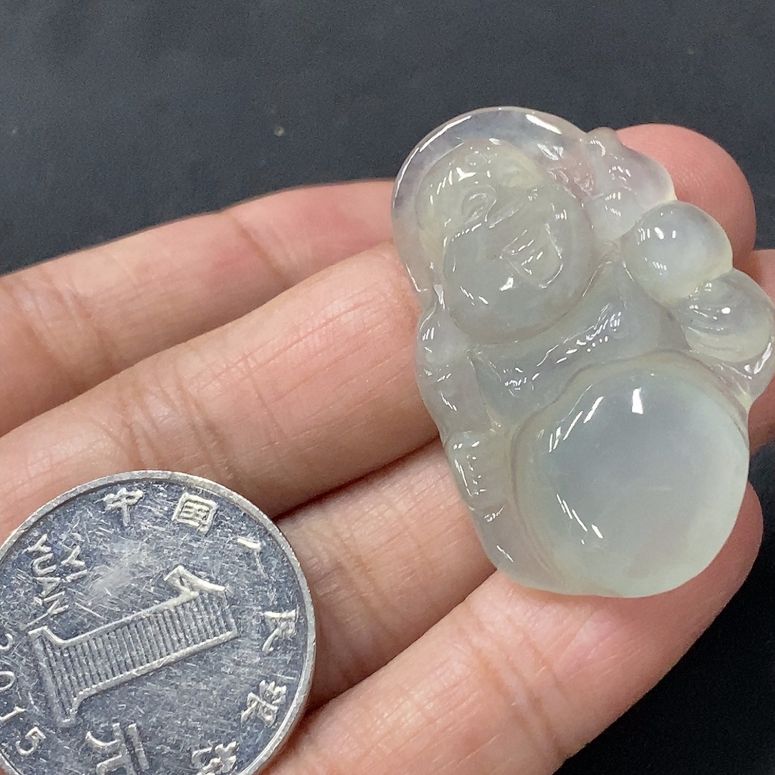 F06122103 Jadeite Buddha Pendant