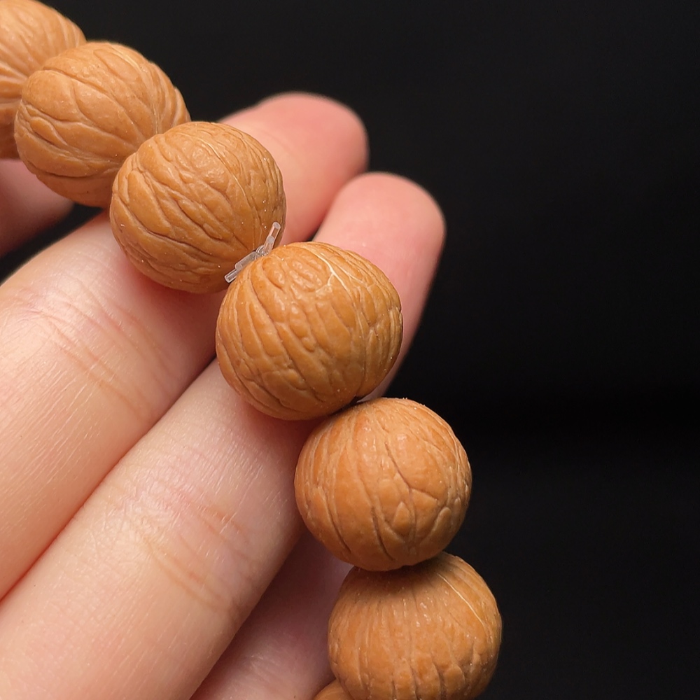 W33937057 Monkey Head Bead Bracelet, Total Weight Approx. 27.95g, Size About 14.5mm