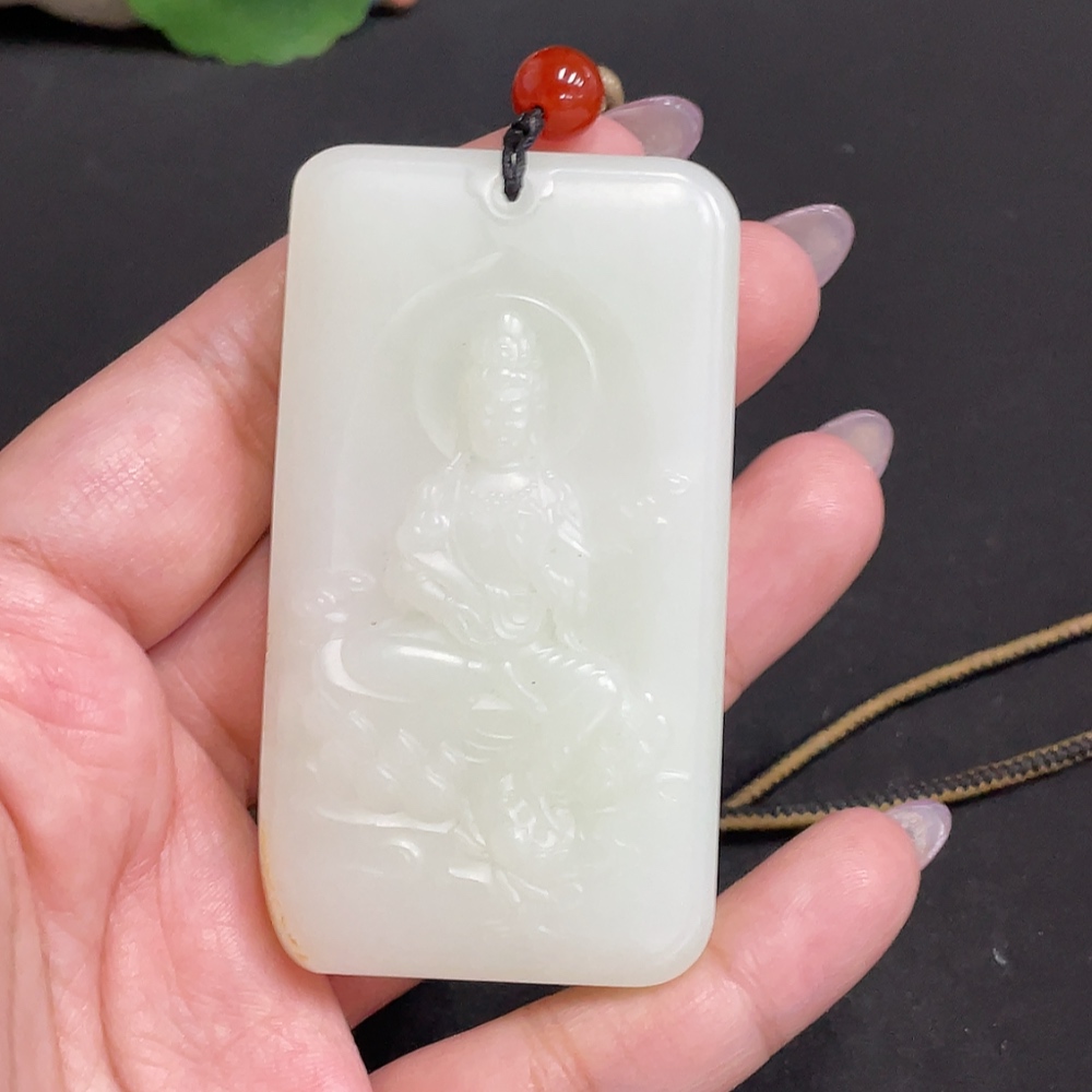 H33848182 Hetian Jade Pendant Guanyin