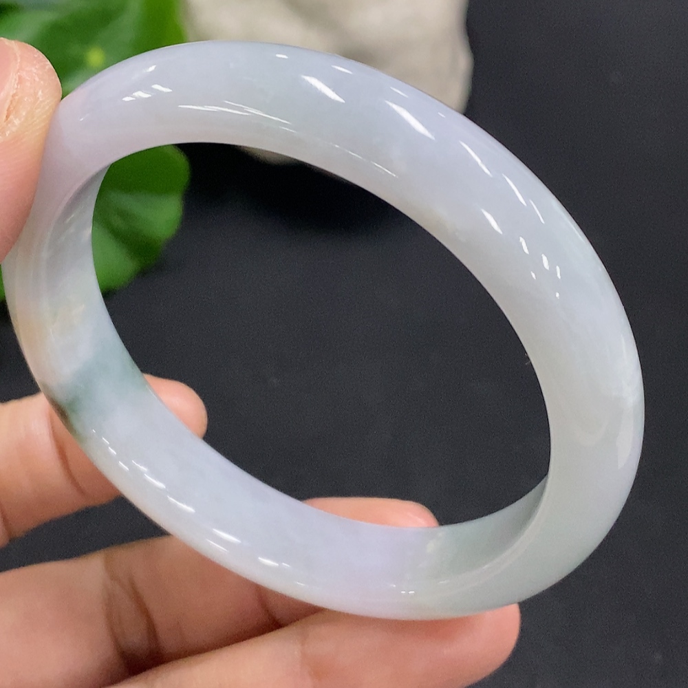 F34050538 Jadeite Regular Round Bangle Size 55 Total Weight Approx. 44.4g