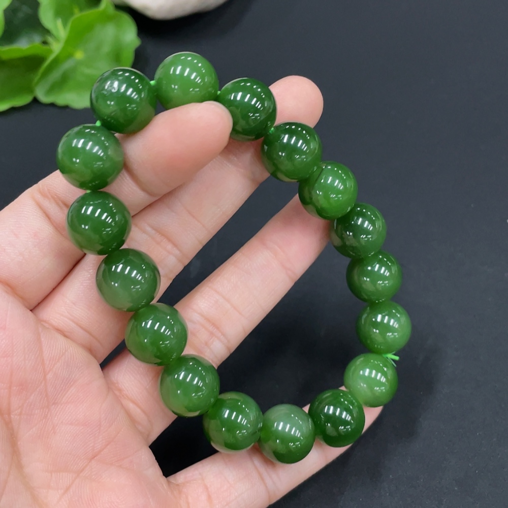 H29388077 Hetian Jade Bead Bracelet
