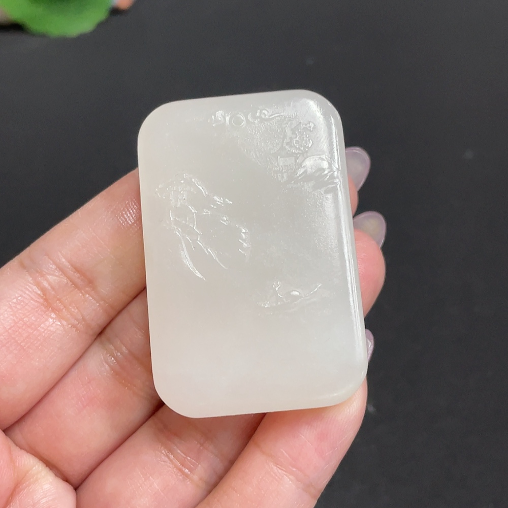 H33862346 Hetian Jade Pendant - Landscape (Total weight: approx. 49.8g)