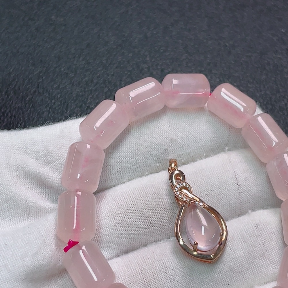 C34989307 Crystal Bracelet + Pendant Non供求Gold Total Weight Approx. 31.45g Sell as a Lot