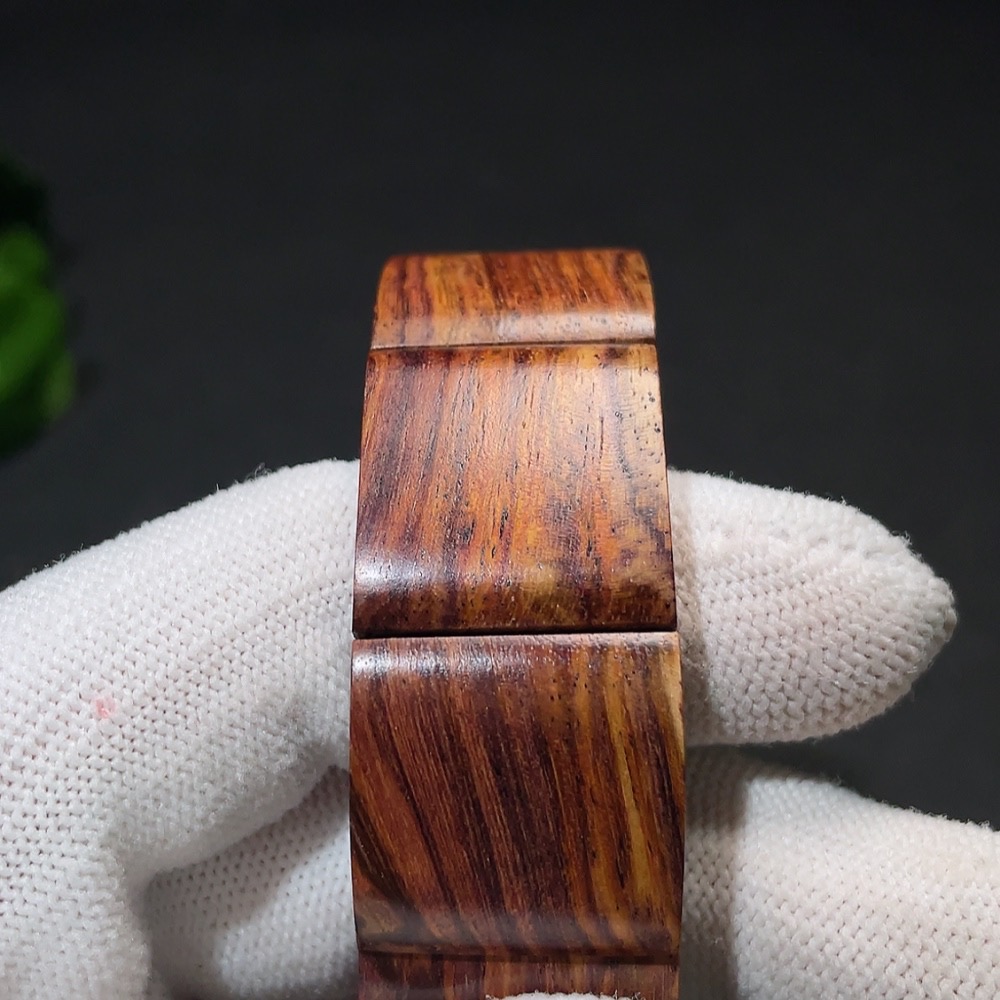 W34987885 Huanghuali Wood Bead Bracelet, Total Weight Approx. 27.1g, Size 20.7mm