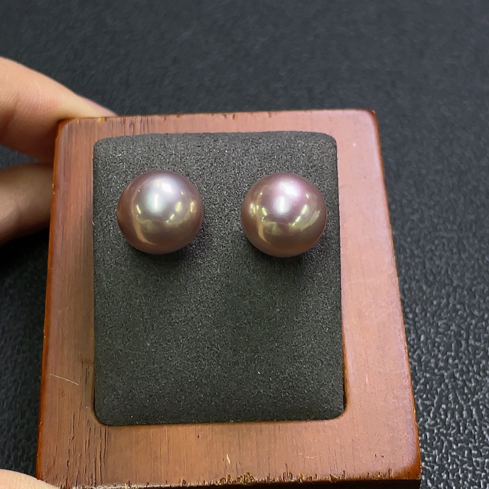 C28222921 Pearl Earrings 18K Gold Setting Total Weight Approx. 5.15g Size 11.9mm