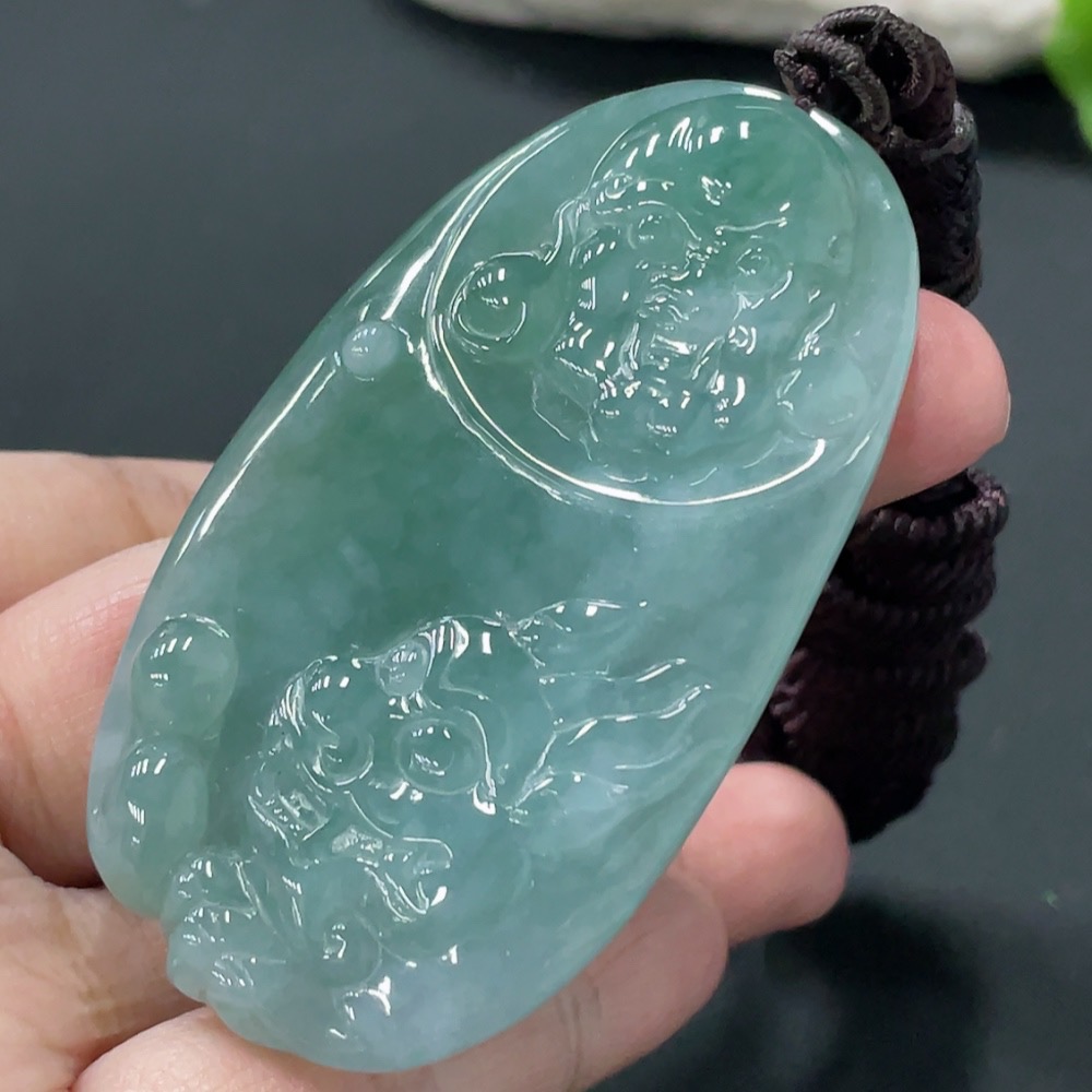 F28195406 JadeitePendant, Total Weight Approximately 47.8g