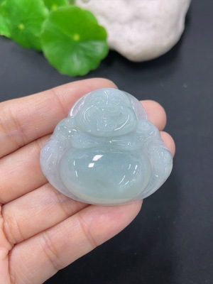 F41934391 翡翠挂件佛公 货品总约重21.89g
