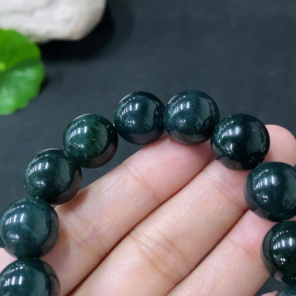 F33850079 Jadeite Bracelet Approx.12.7mm Total Weight Approx.55.88g