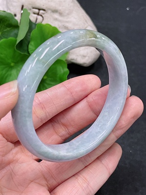 F33864417 Jadeite Round Bangle Total Weight Approx. 46.62g Size 54