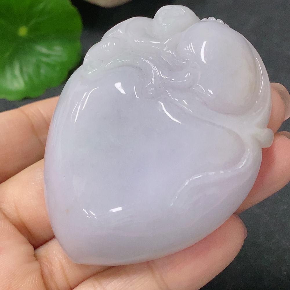 F34041850 Jadeite Pendant Peach of Longevity Total Weight Approx. 69.73g