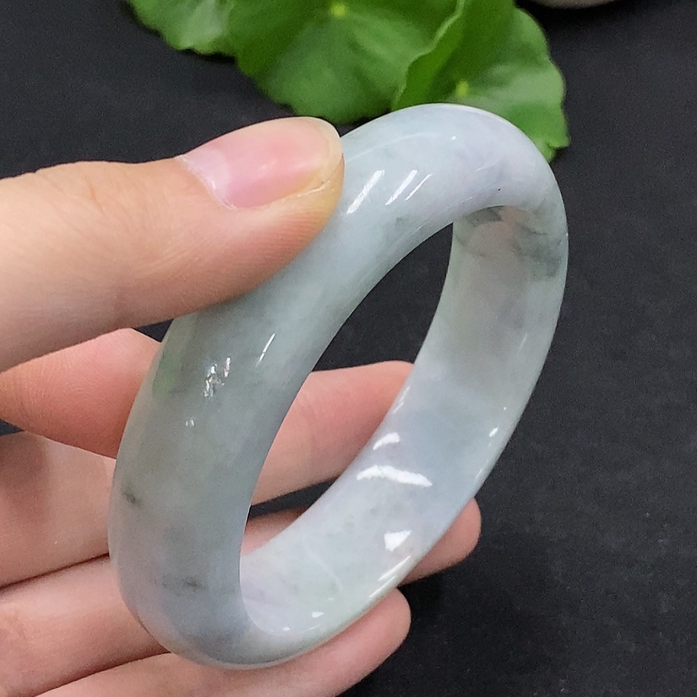 F33895629 Jadeite Round Bangle Size 55.5 Total Weight Approx. 72.75g