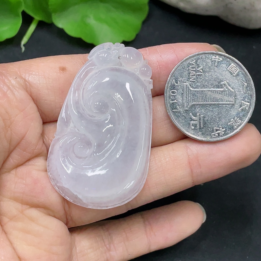 F30563042 Jadeite Pendant Ruyi Total Weight About 9.5g
