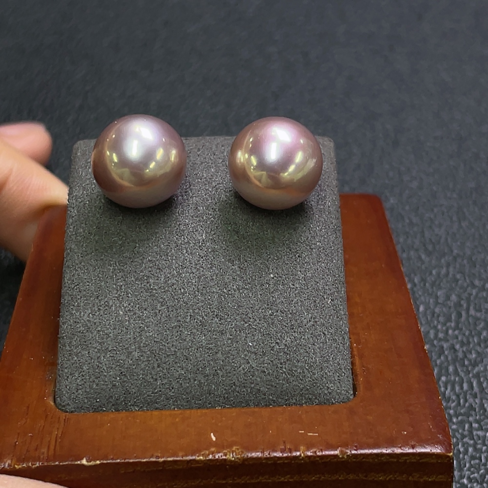 C28222921 Pearl Earrings 18K Gold Setting Total Weight Approx. 5.15g Size 11.9mm