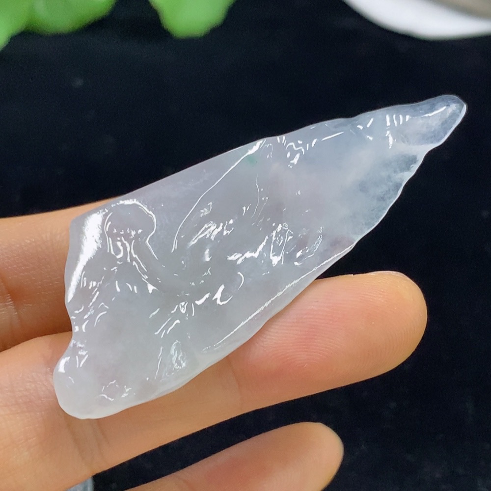 F35134956 Jadeite free-form pendant Total weight approximately 13.99g
