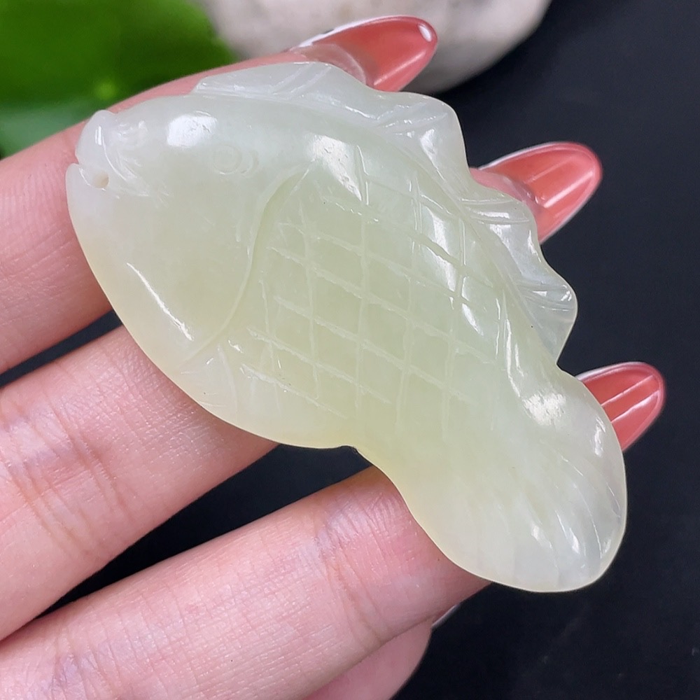 H34016937 Hetian Jade Pendant - Abundance Year after Year, Total Weight Approx. 19.6g