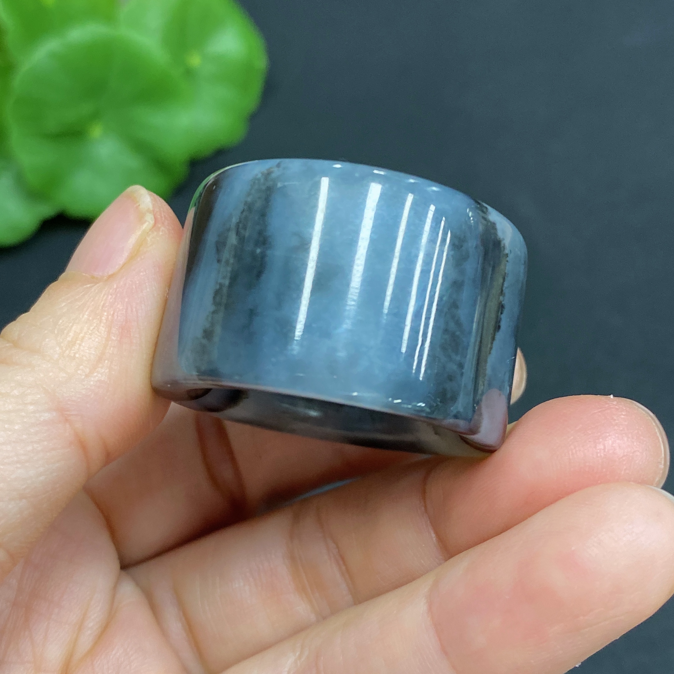 H30517350 Hetian Jade Thumb Ring Size 29 Total Weight Approx. 24.9g