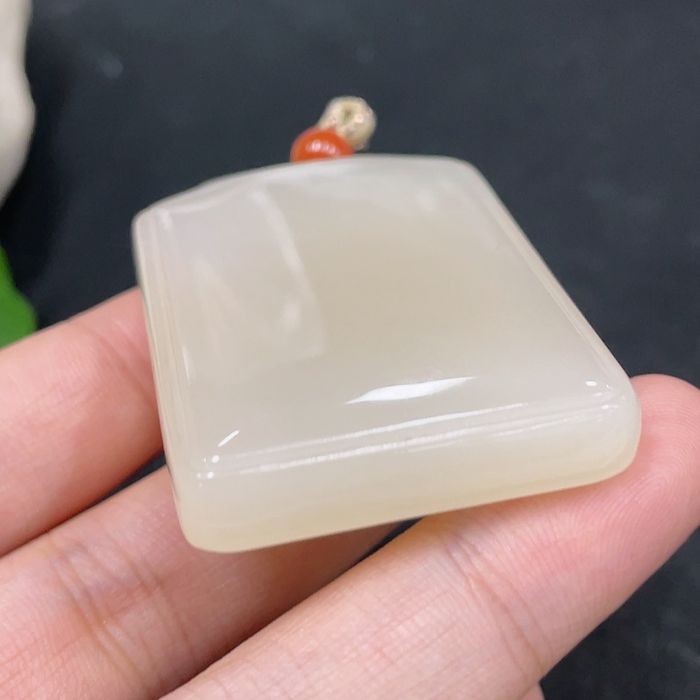 H30561575 Hetian Jade Pendant Plain Pendant