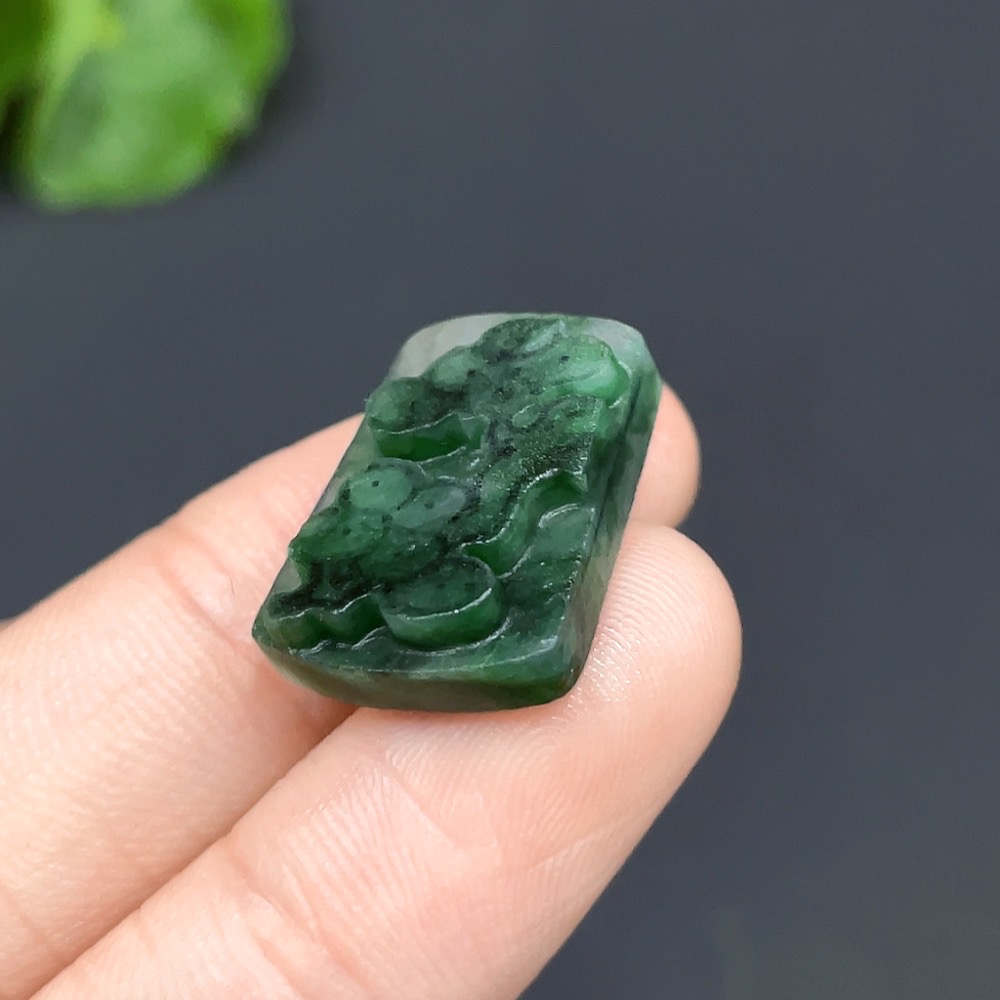 F24727875 Jadeite Rough Pendant Total Weight Approx. 3.25g