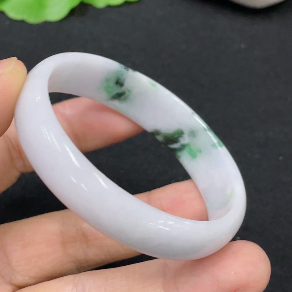 F31611561 Jadeite Round Bracelet, Total Weight Approx. 20.62g, Size 47.6, Containing Other Mineral Components