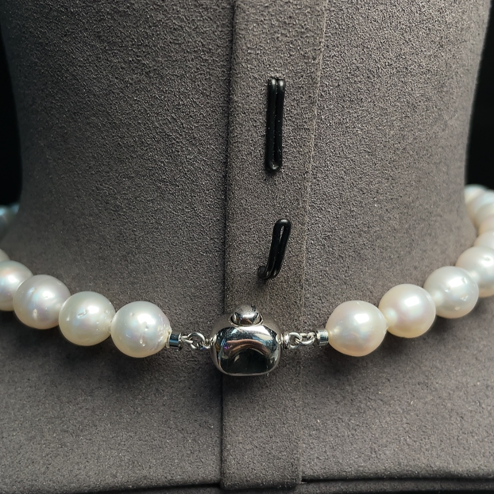 C33872217 Seawater pearl necklace non-gold total weight about 59g size 8.9-10.8mm approx