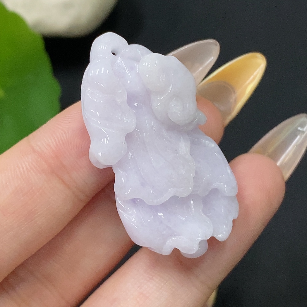 F30455554 Jadeite Pendant Cabbage Total Weight Approx.13.31g