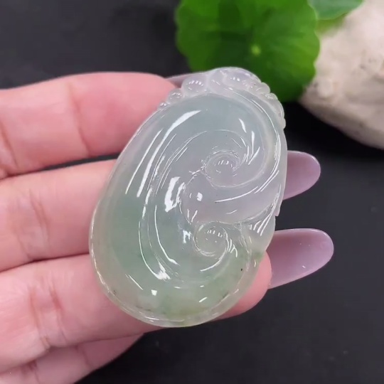 F35129658 Jadeite Ruyi Pendant Total Weight Approx. 14.5g