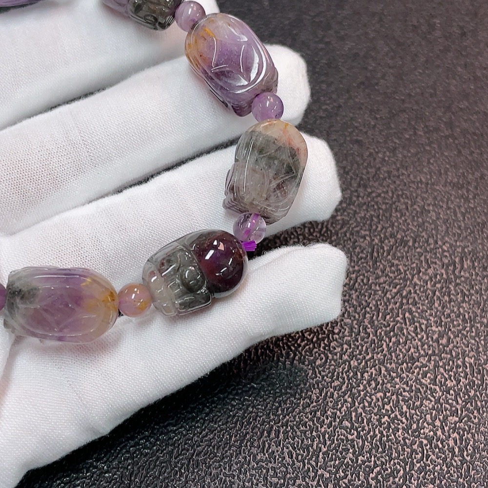 C32785213 Crystal Bracelet Total Weight Approx. 40.92g Stone Size 5.4-12.2mm