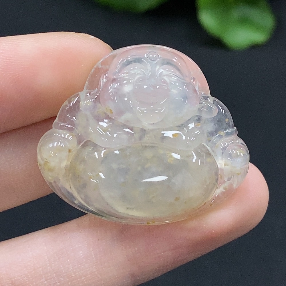 F34996068 Jadeite Buddha Pendant Total Weight approx. 8.22g