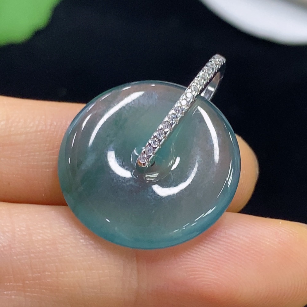 F35137008 Jadeite Safety Buckle Pendant Total Weight Approx. 5.04g Non-Gold