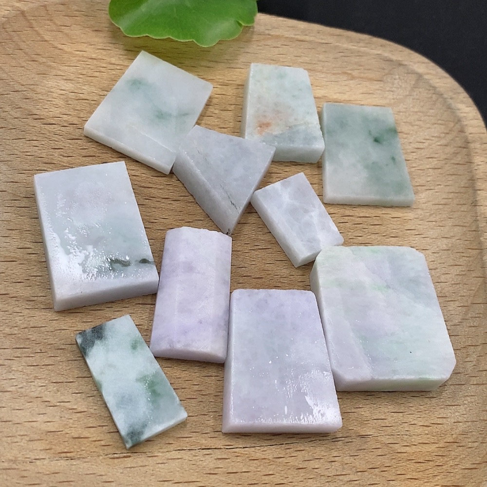 F32786822 Jadeite Plain Pendant Inlay Rough Including Other Mineral Components