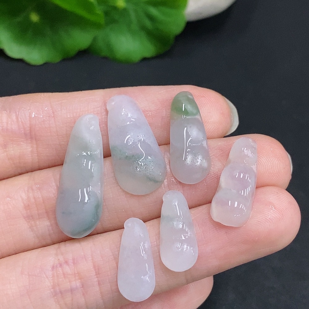 F33942024 Jadeite Rough Pendant Fu Dou Sell as a Lot