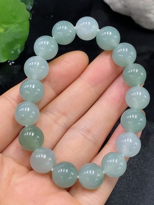 F26036835 Jadeite Bead Necklace Approx. 10.7mm Total Weight Approx. 39.4g