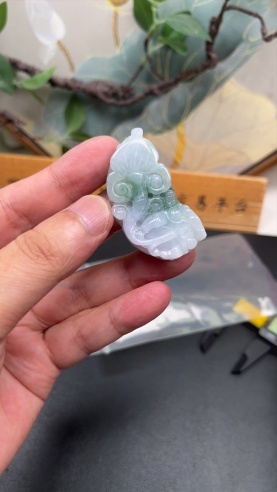 F32790003 Jadeite Pixiu Pendant Total Weight Approx. 36.95g