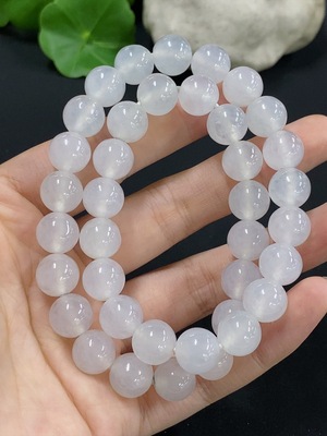 F42968520 翡翠珠链 卡10mm左右   货品总重约65.32g