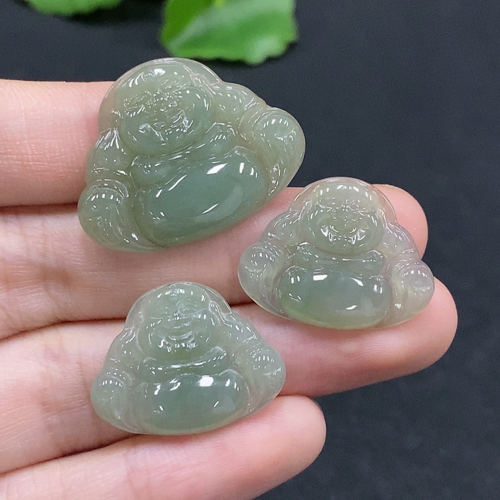 F33895358 Jadeite Buddha Inlaid Piece Sell as a Lot