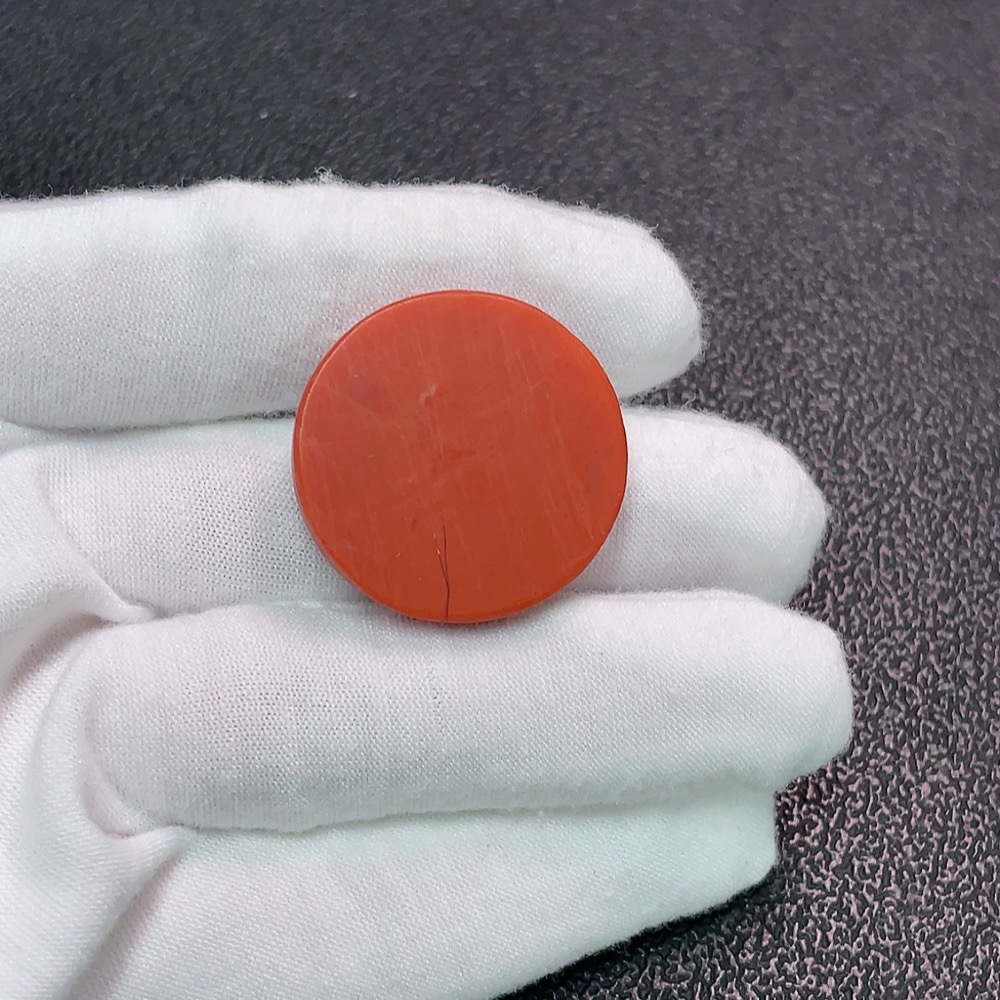 C34006718 South Red Agate Pendant with Visible Organic Matter, Total Weight Approx. 7.46g, Size About 27.4*5.6mm