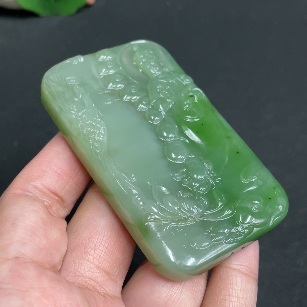 H28309881 Hetian Jade Pendant Guanyin Total Weight Approx. 89.3g