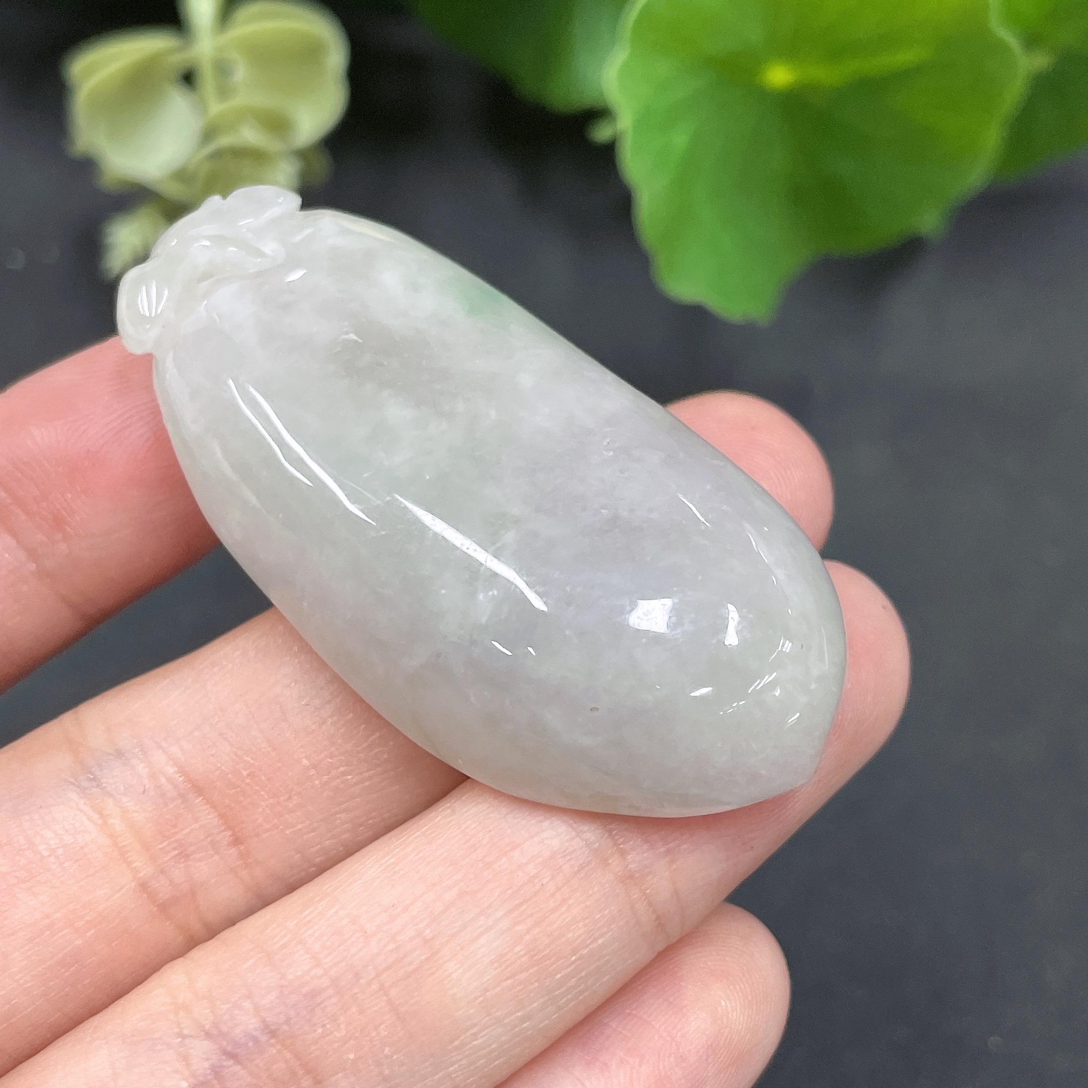 F08841693 Jadeite Pendant Fu Gua