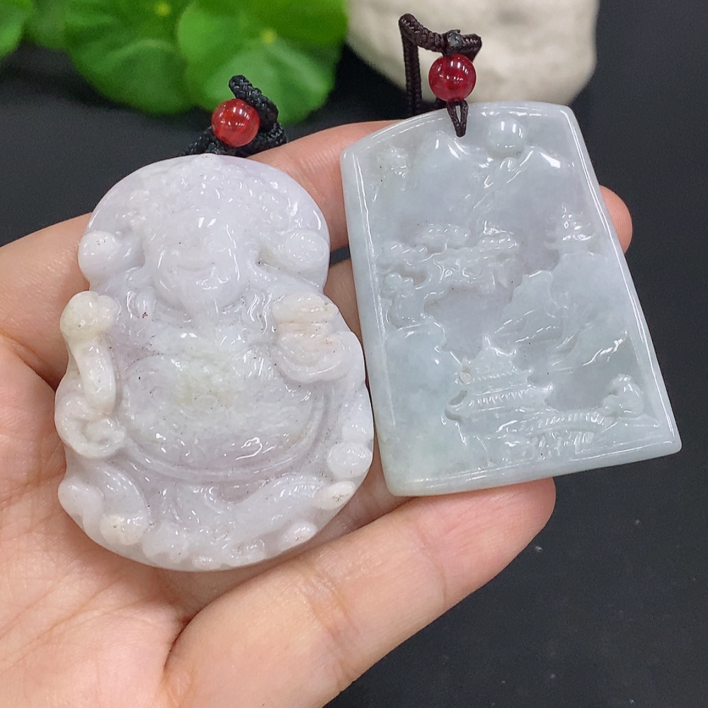 F29391891 Jadeite Pendant Sell as a Lot (Mounted Stone Non-A)