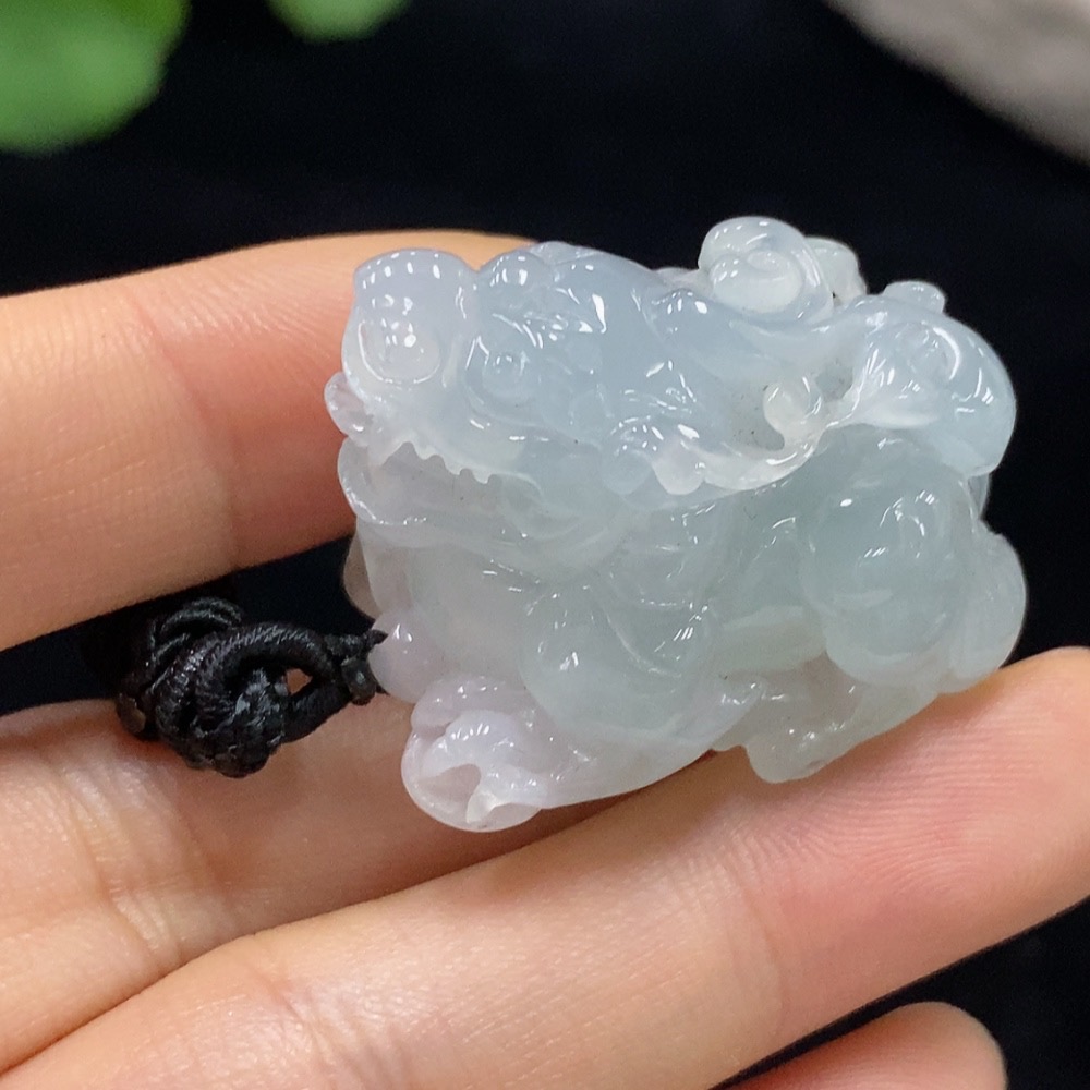 F30501224 Jadeite Pendant Pixiu with Cord Total Weight Approx. 25.85g