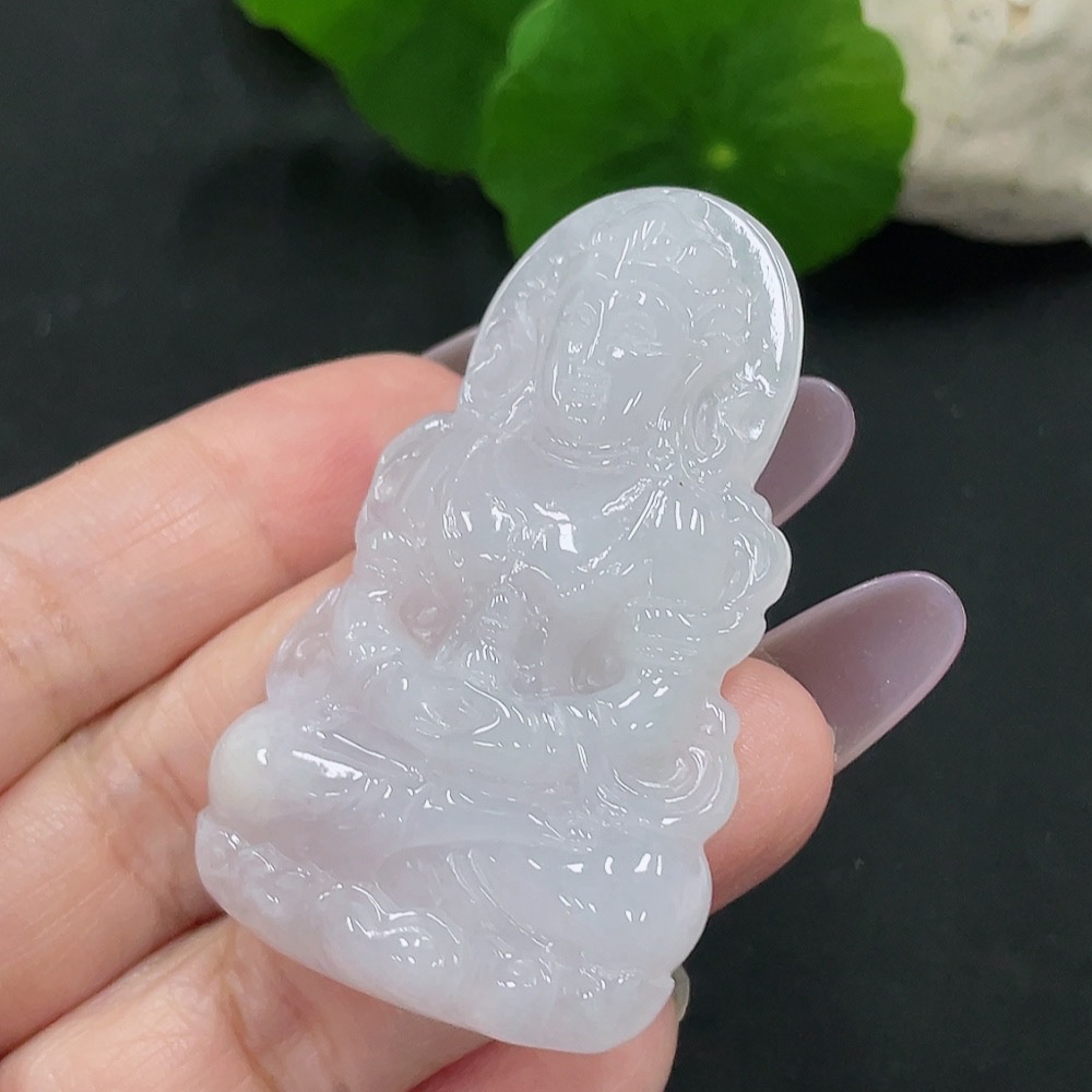 F35129753 Jadeite Tara Pendant, Total Weight Approx. 23.8g